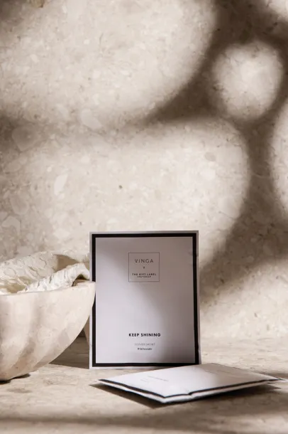 VINGA x TGL scented sachet white, black Black