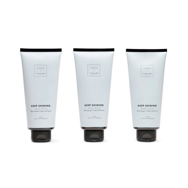 VINGA x TGL poklon set za njegu tijela - Vinga white Crna