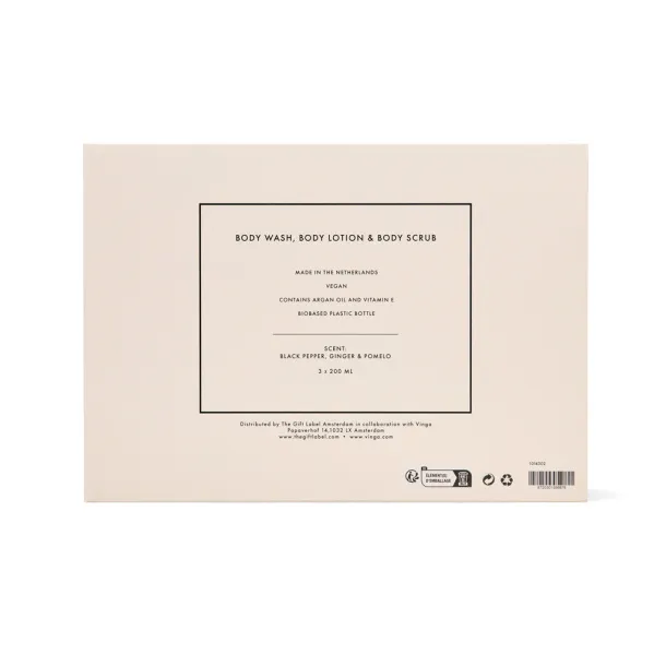 VINGA x TGL body care gift set white, black Black