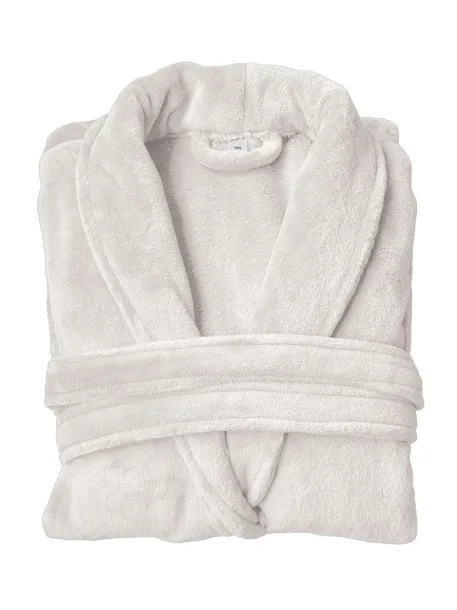 OLIMA CORAL FLEECE BATHROBE Stone