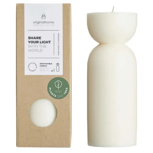 Originalhome organic candle - medium - Originalhome Ivory white