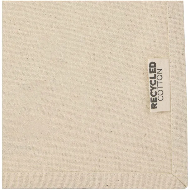 Odessa 220 g/m² GRS recycled cotton mini gusset tote bag 9L Natural