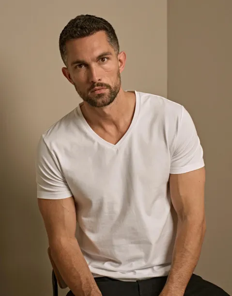  Rastezljiva muška kratka majica s V-izrezom - Tee Jays