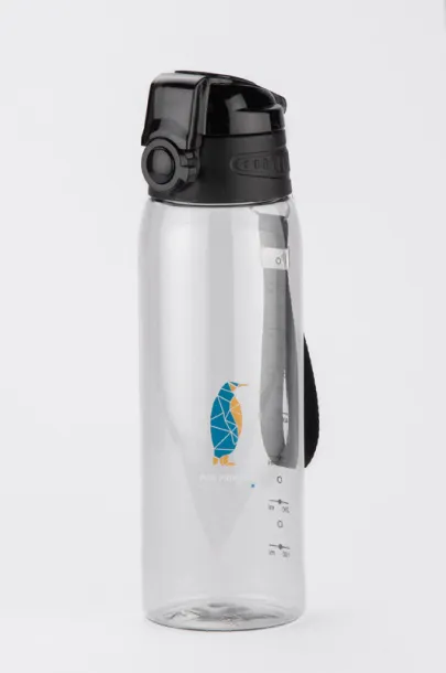 KOLTER Water bottle with measuring cup 900 ml Crna