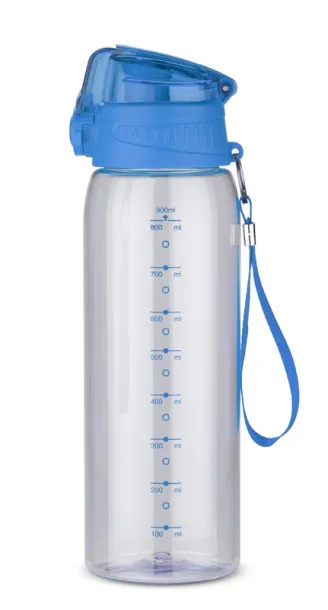 KOLTER boca za vodu s mjernom skalom, 900 ml Nebeski plava