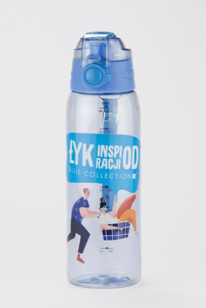 KOLTER boca za vodu s mjernom skalom, 900 ml Nebaski plava