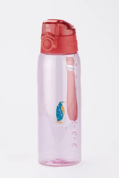 KOLTER Water bottle with measuring cup 900 ml Crvena