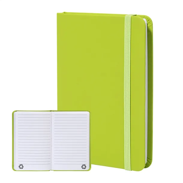 Repuk Line notes od recikliranog  PU-a, A6 Limeta zelena