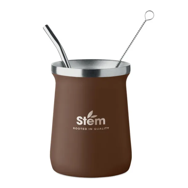 MIYERBA šalica za Yerba mate čaj Smeđa