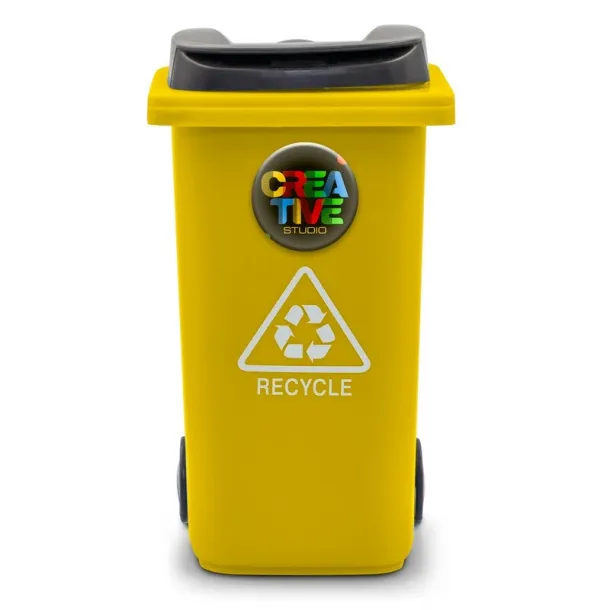 Erco Držač za olovke u obliku kante za smeće yellow