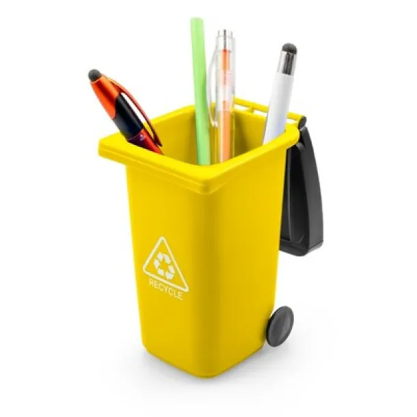 Erco Pen holder "trash container" yellow