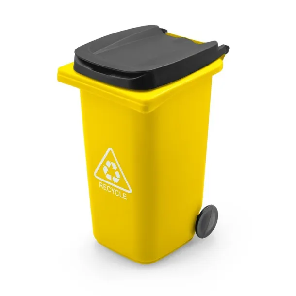 Erco Pen holder "trash container" yellow