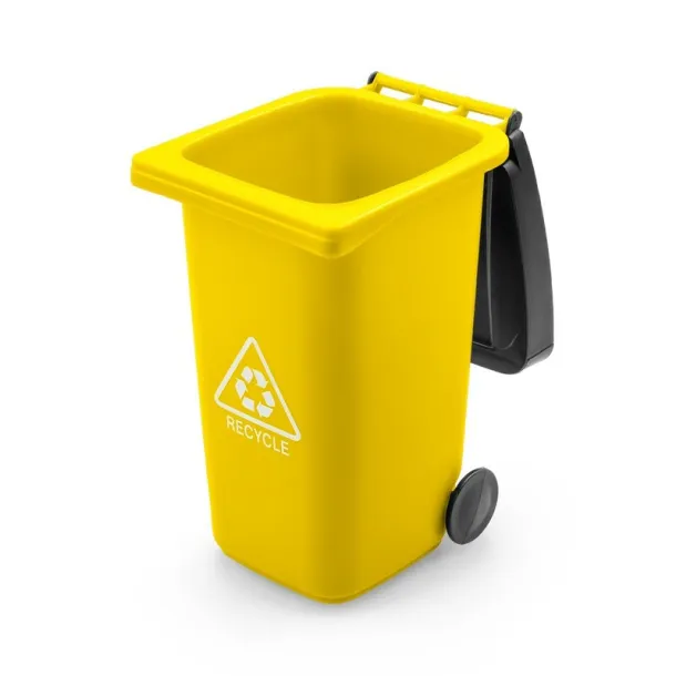 Erco Držač za olovke u obliku kante za smeće yellow