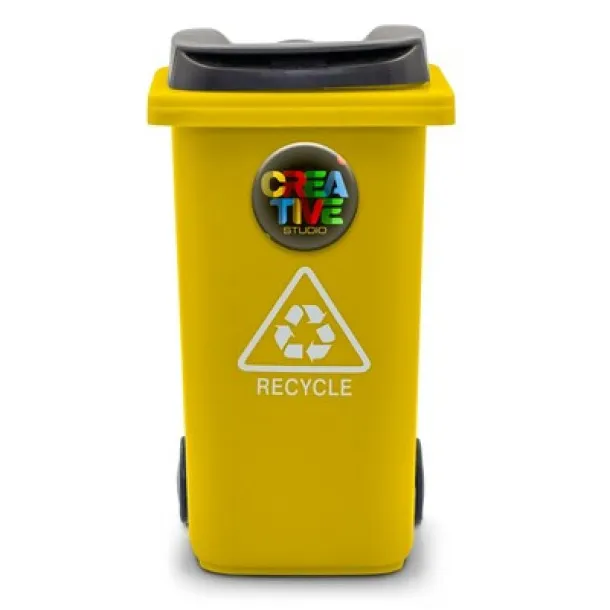 Erco Pen holder "trash container" yellow