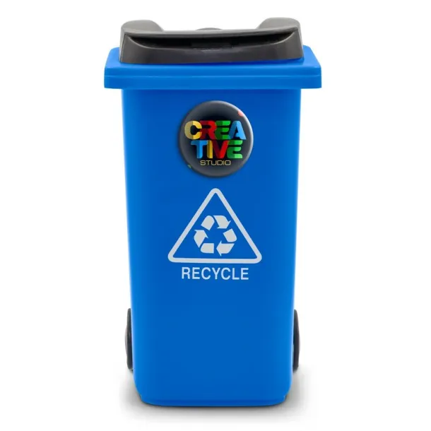 Erco Pen holder "trash container" blue