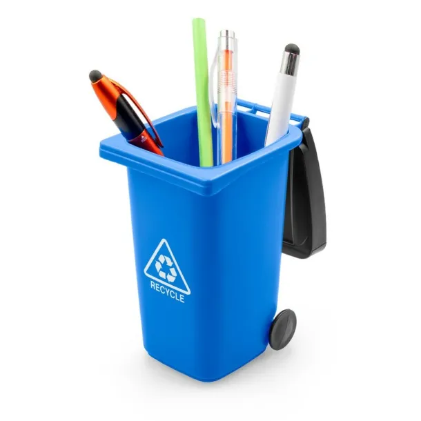 Erco Pen holder "trash container" blue