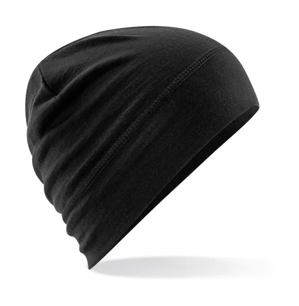  Merino Beanie - Beechfield Black