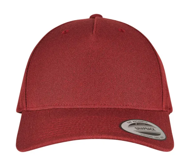 Premium Snapback šilterica - 5 panela - Flexfit Maroon