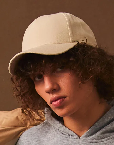 Premium 5-Panel Curved Visor Snapback Cap - Flexfit