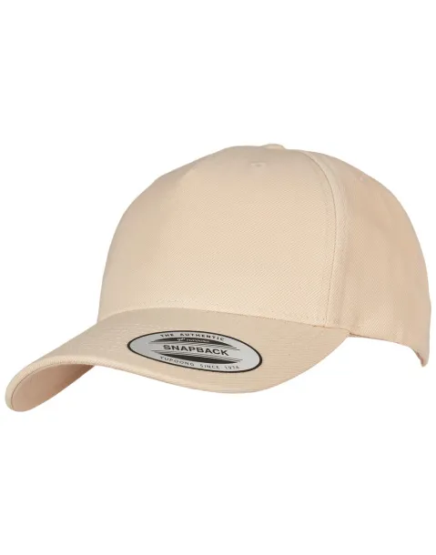 Premium 5-Panel Curved Visor Snapback Cap - Flexfit