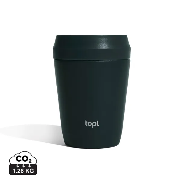 Topl Recycled Steel To Go Tumbler Patented 360 Lid 235ml - Topl Siva