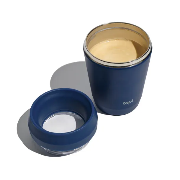  Topl Recycled Steel To Go Tumbler Patented 360 Lid 235ml - Topl navy