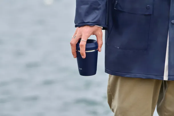  Topl Recycled Steel To Go Tumbler Patented 360 Lid 235ml - Topl navy