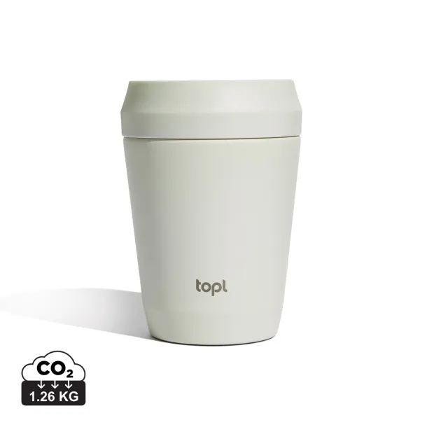  Topl termo šalica To Go s 360° poklopcem, 235 ml - Topl Bijela