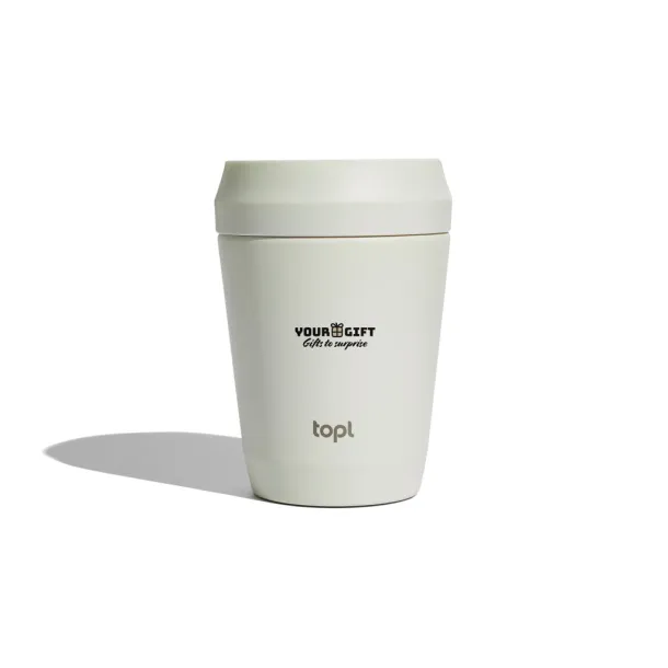  Topl Recycled Steel To Go Tumbler Patented 360 Lid 235ml - Topl Bijela