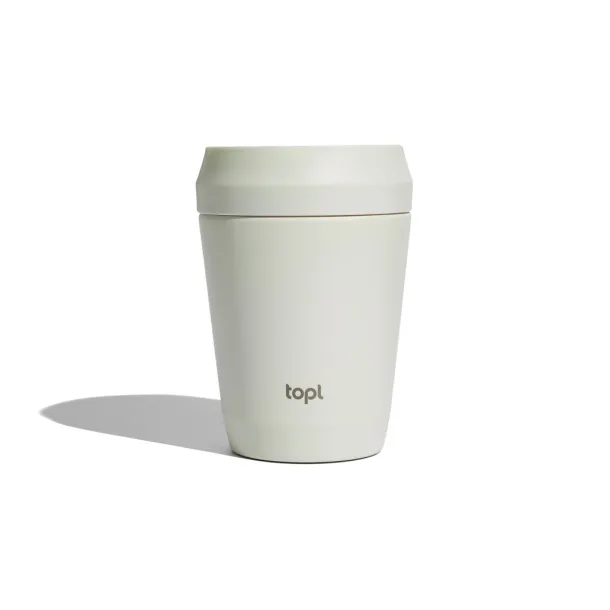  Topl Recycled Steel To Go Tumbler Patented 360 Lid 235ml - Topl Bijela