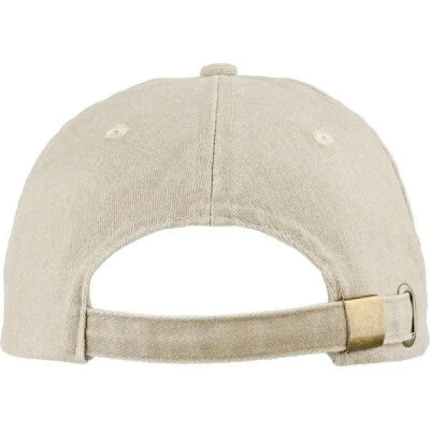  Cap made from cotton 240 gsm beige