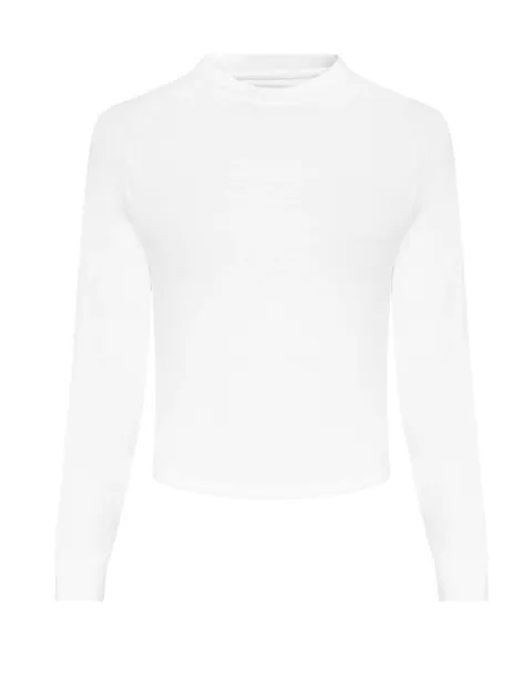  ženska majica s preklopom na leđima - Just Cool Bijela