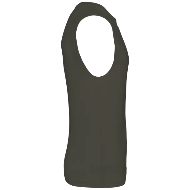  ECO-FRIENDLY MEN SLEEVELESS T-SHIRT - Kariban Tamno Kahki