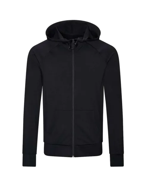COOL muški kontrastni hoodie s patentom, 240 g/m2 - Just Cool Crna