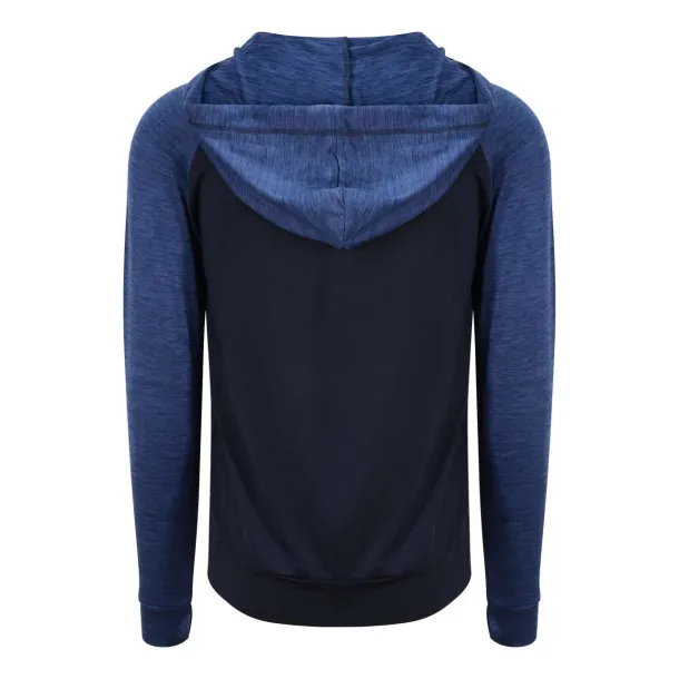 COOL muški kontrastni hoodie s patentom, 240 g/m2 - Just Cool New French Navy Navy Melange
