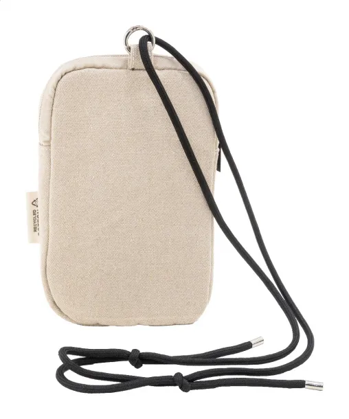CanvaFon recycled canvas crossbody mobile bag Natural