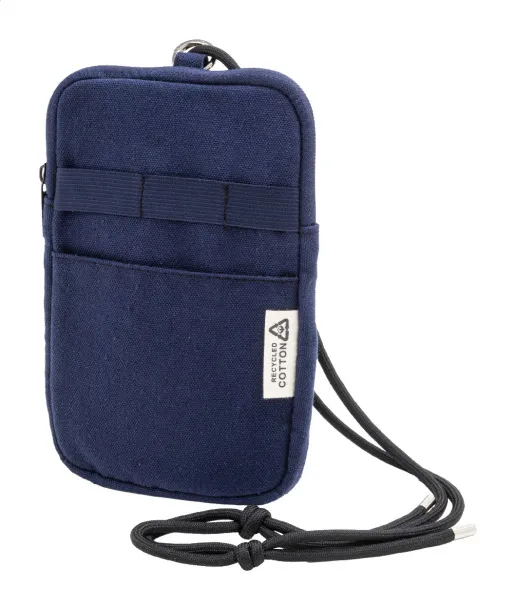CanvaFon recycled canvas crossbody mobile bag Blue