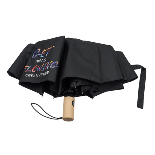 GRANTON umbrella with wooden handle Black