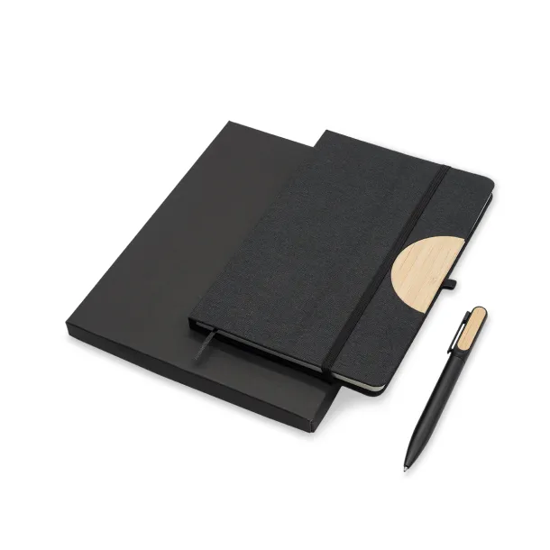 FOLD notepad and pen set Black