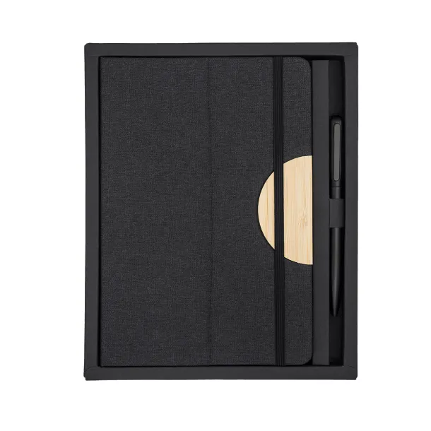 FOLD notepad and pen set Black