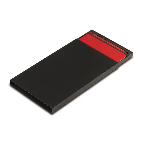 ABRANTES set of scrapbook and ballpoint pen Red