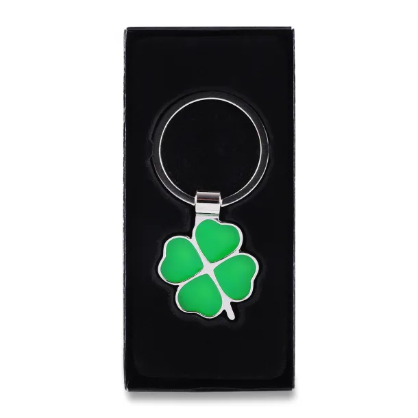 CLOVER LUCK metalni privjesak Zelena