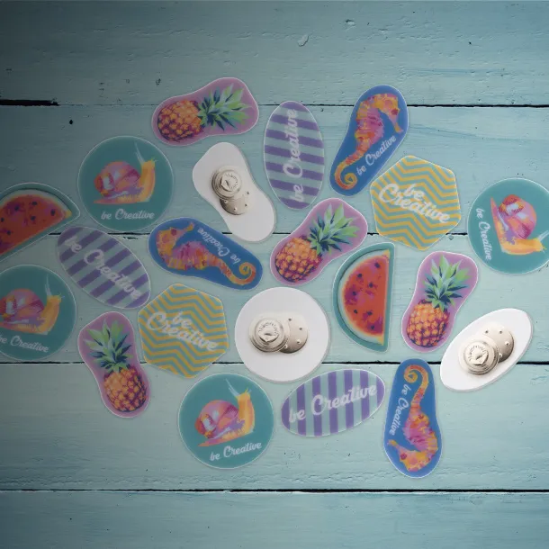 ColoBadge magnetic badge White