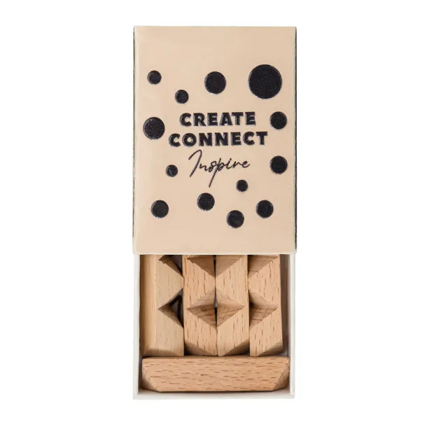 BRAINY mini size logic puzzle Beige