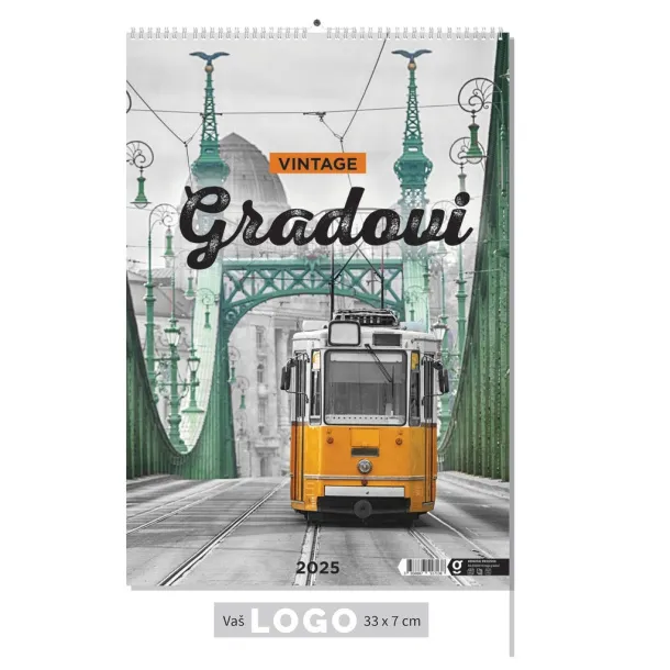  "VINTAGE GRADOVI" color kalendar Color