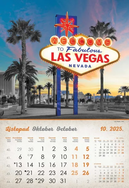  "VINTAGE GRADOVI" color calendar Color