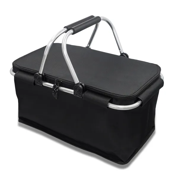 HURON insulated picnic basket Black