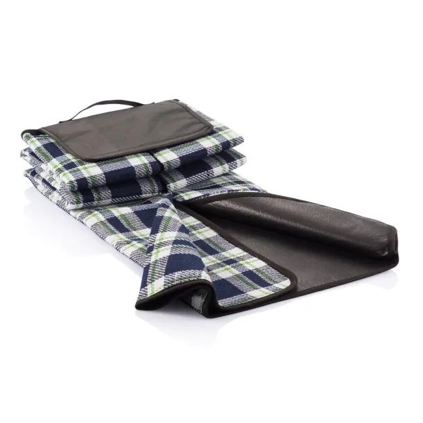  Tartan picnic blanket - XD Collection Navy Blue 