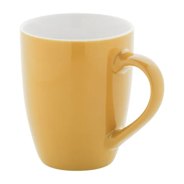 Gaia šalica Žuta Bijela