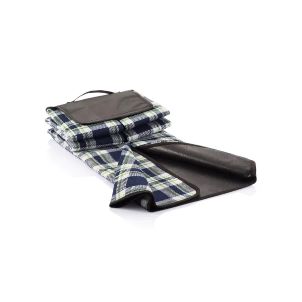  Tartan picnic blanket - XD Collection Navy Blue 